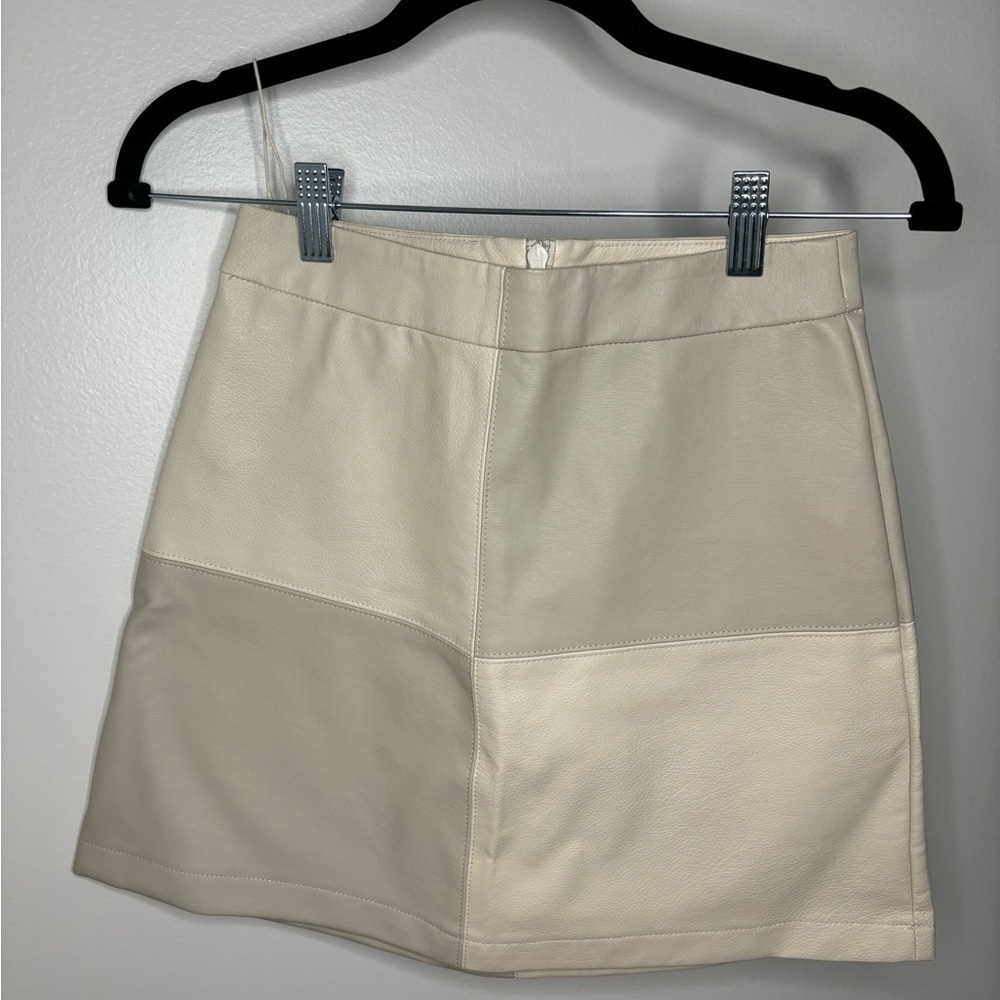 BB Dakota by Steve Madden Cream Mini Skirt
